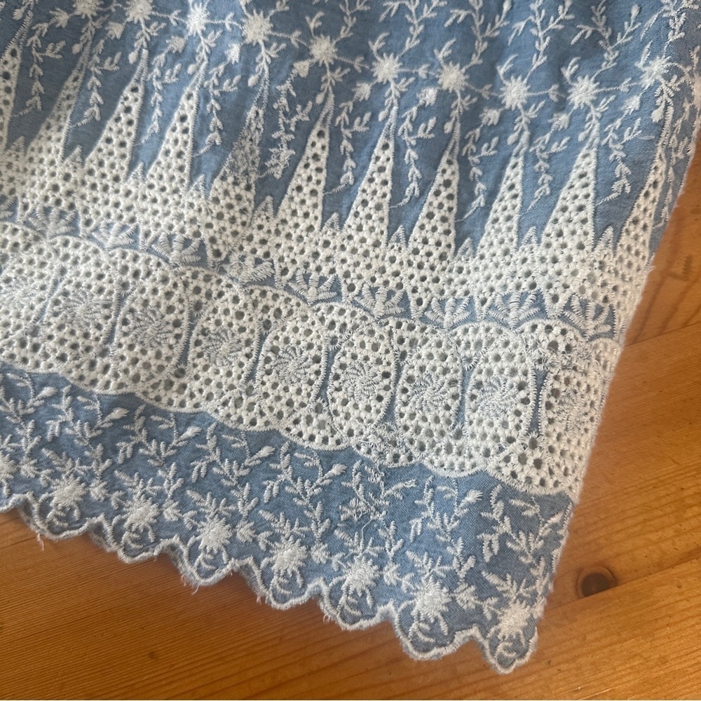 Gap Cami embroidered flowers indigo women 81% COTON, 19% LYOCELL, - Picture 4 of 9